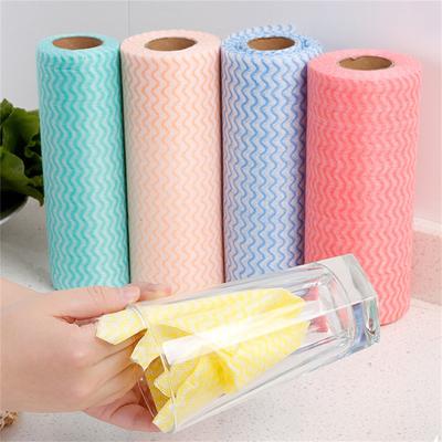 Paños de limpieza Rollo de hoja de limpieza, trapos de limpieza reutilizables, paños de cocina desechables para toalla de limpieza, toallas de papel reutilizables para cocina