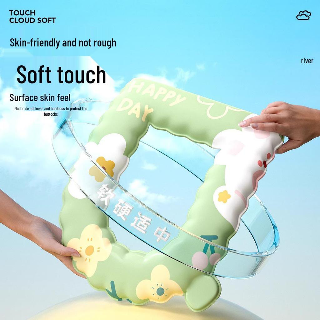 Waterproof High-Foam EVA Toilet Seat Cushion: Washable, Wipeable, Cute Winter Style