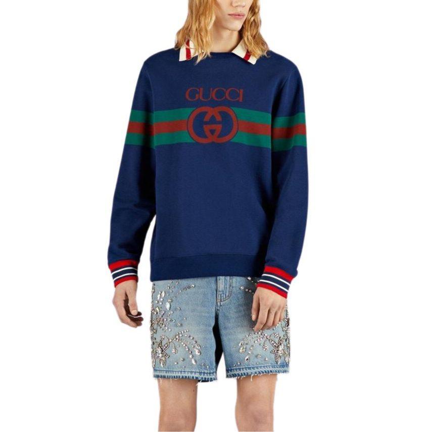 Gucci SS23 Sweatshirt Men's Marine Blue 715904-XJET4-4684