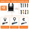 8/33Pcs Oscillating Saw Blade Set Universal Titanium Bimetal Oscillating Multitool Blades with 3 Adapters for Cutting Metal Wood