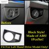 AC Air Shift Gear Panel Handle Bowl Head Light Lamp Window Lift Cover Trim Black Accessories For VW Volkswagen Polo  -