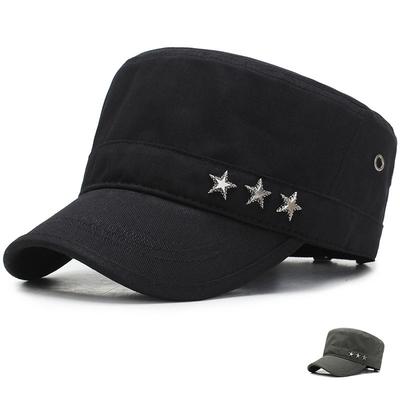 Dad Hat Koreanischer Stil Trendy Flacher Schirm Frühling Herbst Outdoor Basecap Militärkappe Sonnen Sonnenhut Winter