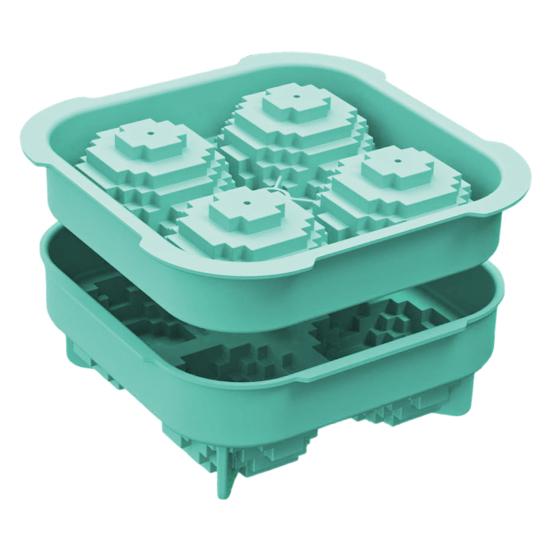 

Большая силиконовая форма для льда, забавные формы, поднос для ледяных сфер для охлаждения виски, коктейлей, бурбона, легкосъемный ледяной шар небесно-голубой