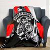 1pc Sons of Anarchy Throw Blanket Soft Flannel, Cozy All Season Polyester Perfect for Home, Office