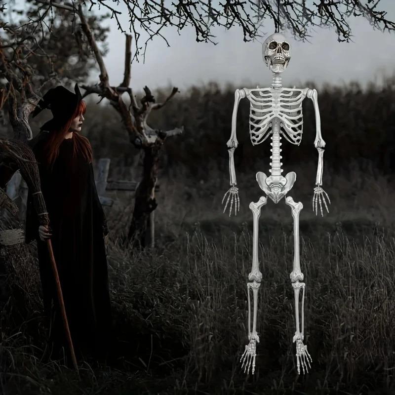 90cm High-Quality Skeleton Model Decoration Fake Sculpture for Home Garden Haunted House Decorative Horror Theme