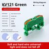 10Pcs KV121 Push-in Quick Terminal Block Din Rail Connector Universal Compact Fast Electrical Connector Stable Equipment Operation Terminal Block