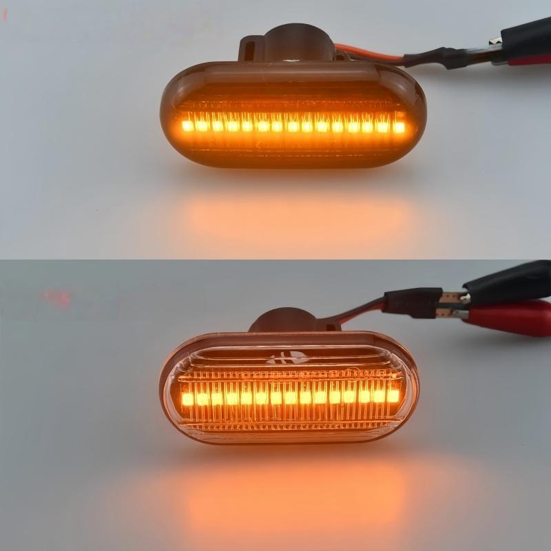 2X Led Dynamic Turn Signal Lights Side Marker for Renault Clio Trafic Kangoo Twigo Dacia Logan Duster Nissan Interstar Primastar