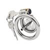 Flat Chastity Lock for Men Metal Chastity Devices Urethral Plug High Comfort Anti Cheating Dormant Lock Sex Toy for Couple SM