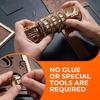 Ugears Księga Sekretów Puzzle z Zamkiem Szyfrowym Drewniane Puzzle Model Rzemieślniczy Nie Wymaga Kleju ani Narzędzi