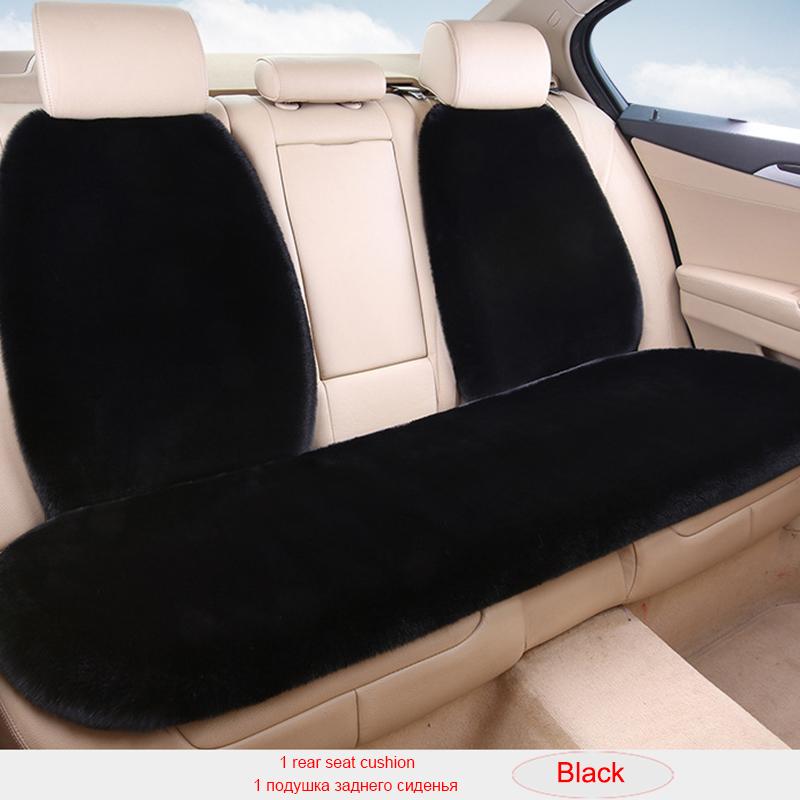 Thickening Plush Car Seat Cover Winter Keep Warm Artificial Rabbit Hair Auto Cushion Cloak Car Seat Mat Protect For Lada KIA etc