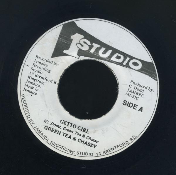 

7inch Record GREEN TEA & CHASSY - Ghetto Girl / Tickle Me Fancy NONE Studio One Jamaica Reggae, Ska & Dub Used