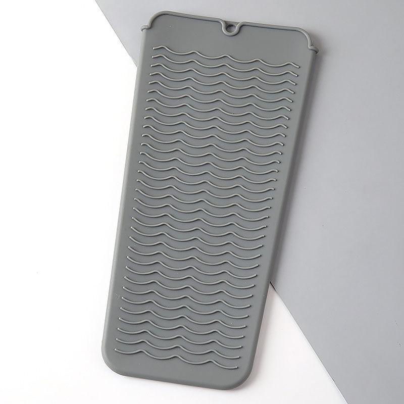 

1Pc Silicone Hair Curling Wand Cover Non-Slip Flat Curling Iron Insulation Mat Hair Straightener Storage Bag Hairdressing Tool