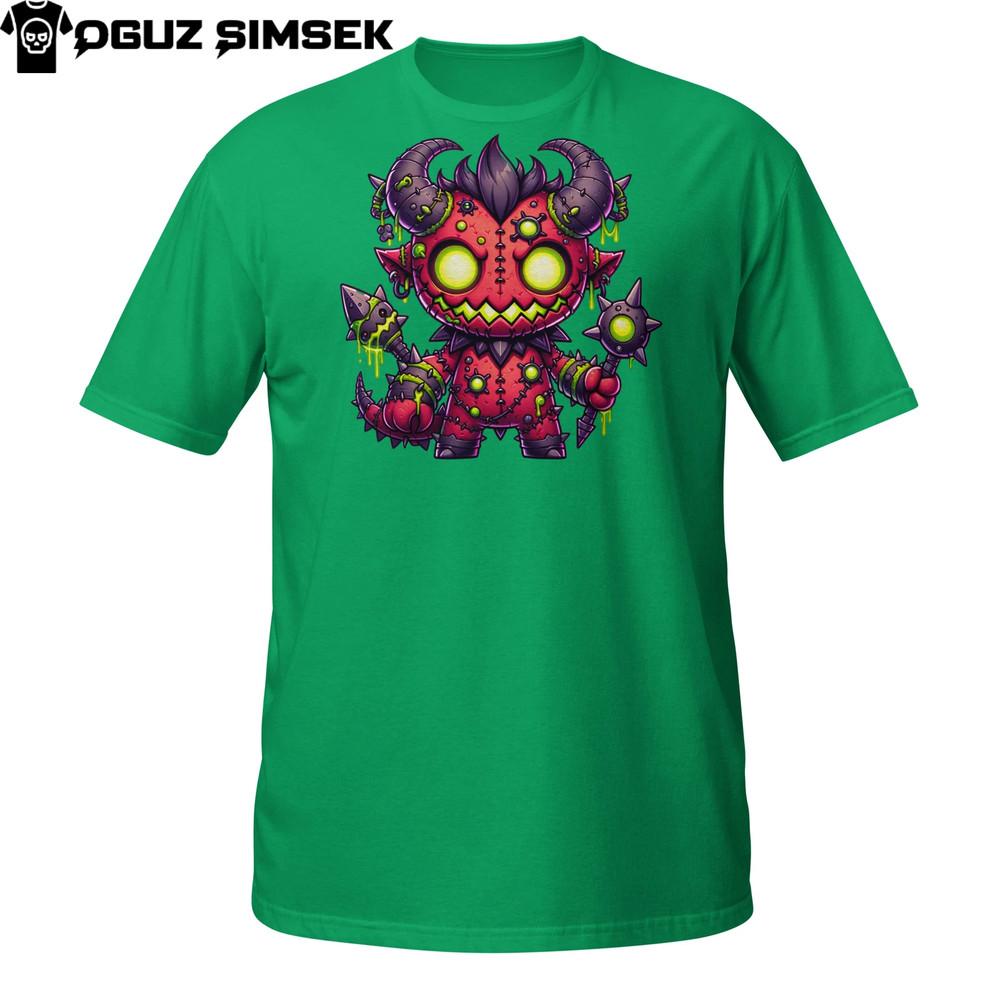 

Toxic Plush Demon T-Shirt | Creepy Cute Monster with Staff | Horror Magic Tee 4XL