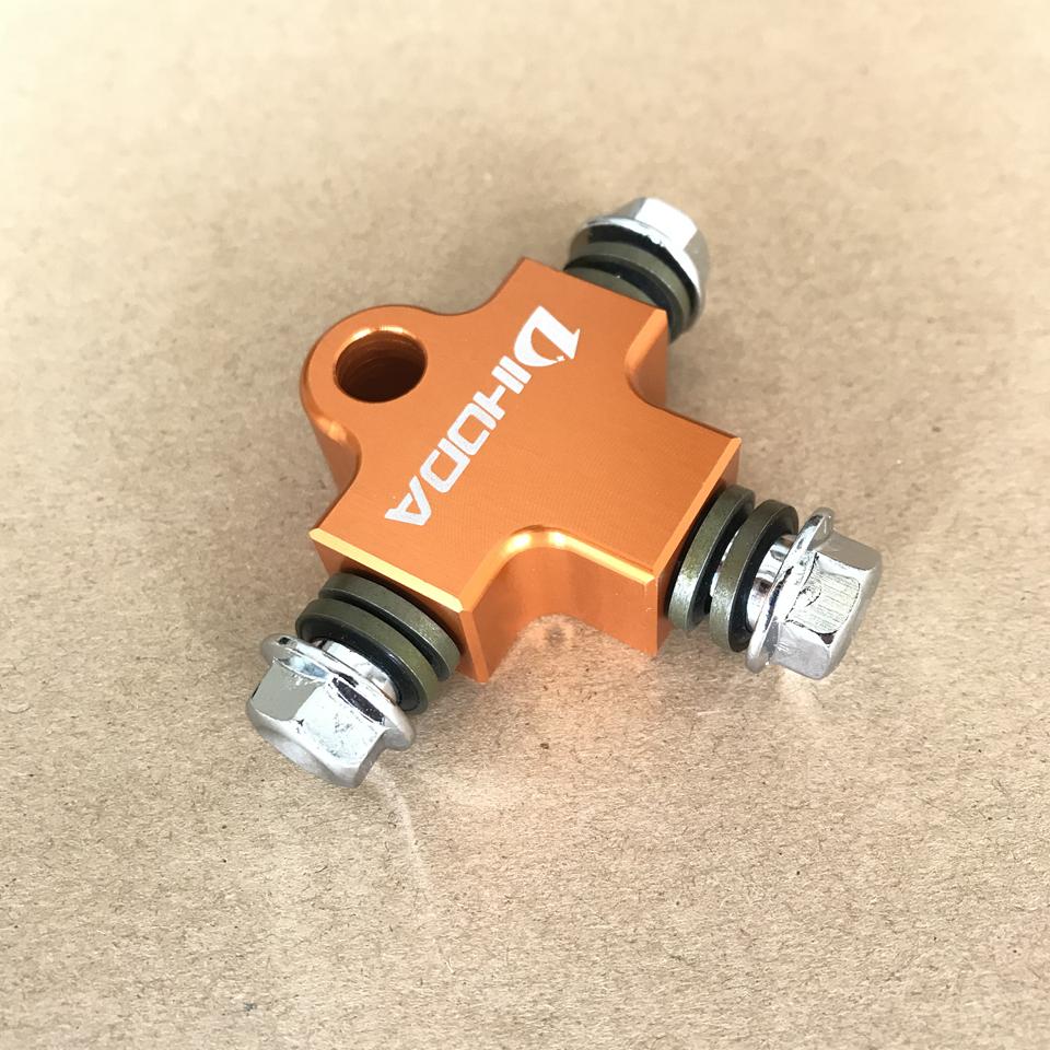 Tubo Freno Idraulico Moto Connettore a T in CNC / Raccordo a T per Staffa Tubi di Modifica Adattatore