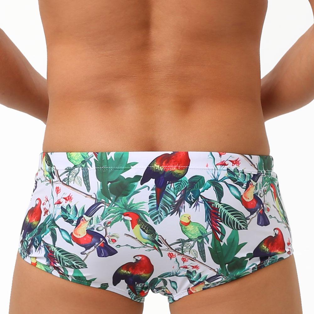Padded Men's Swimwear Briefs Sexy Swimsuit Solid Swimwear with Pouch