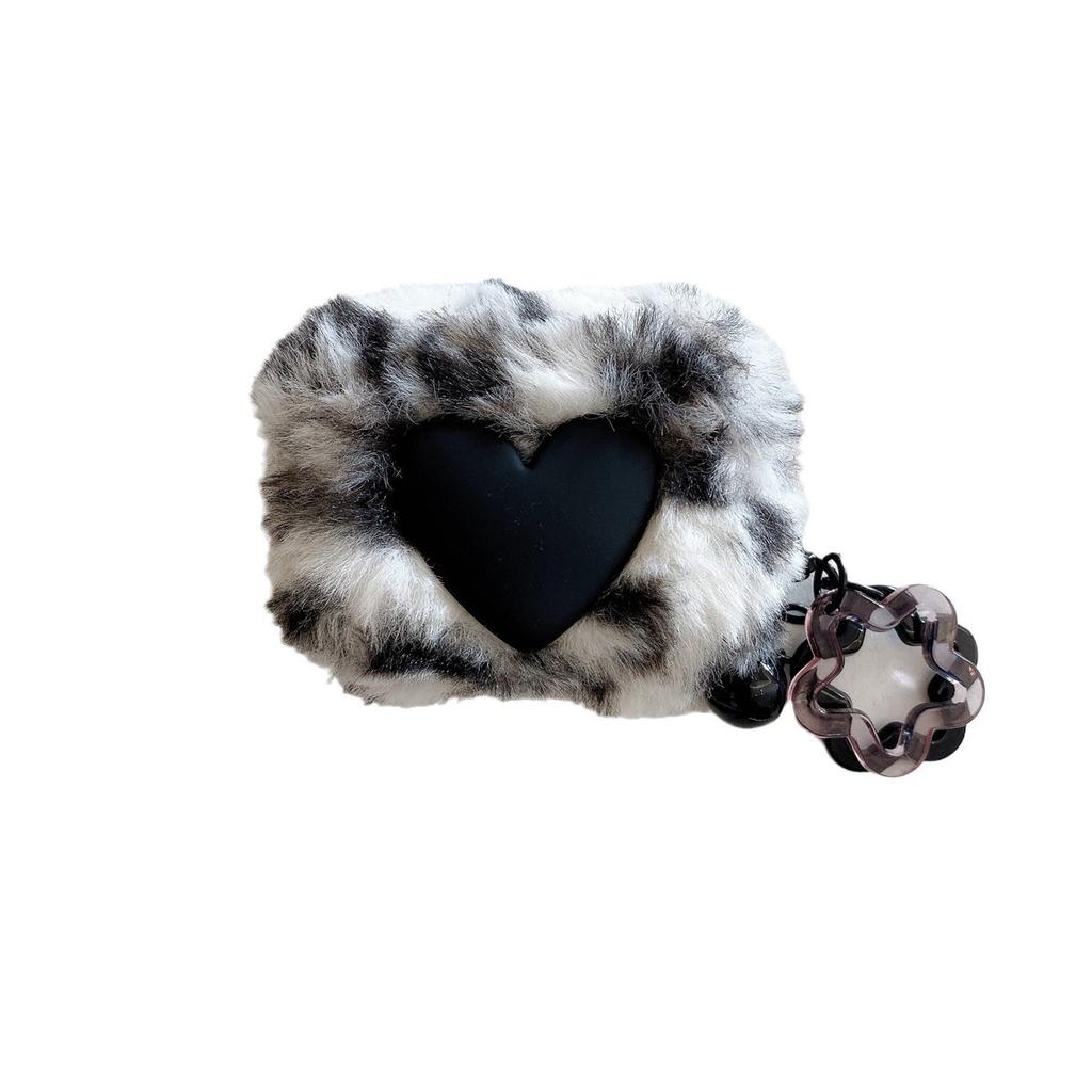 Applicable Plush Leopard Print Apple AirPods 1 Generation Bluetooth Headset Case Pro1 Headphone Case Apple 1 Generation Case