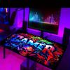 Cool Skeleton Neon Gaming Mouse Pad Non-Slip Rubber Base XXL Desk Mat for Gamers Office Computer Multiple Sizes Accessories 1pc