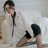 Sexy Lingerie Sexy Secretary Uniform Seduction Cosplay Perspective Shirt Hip Skirt Nightclub Professional Suit