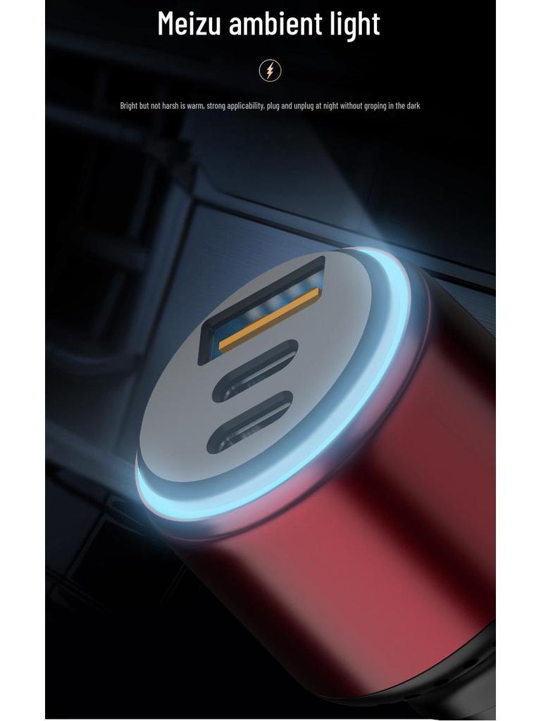 100W rychlá nabíječka do auta pro Apple, Samsung, Huawei - kompatibilní s PD pro mobilní telefony a notebooky