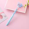 12 Pcs Cute Blue-Barrel Cat Quicksand Ballpoint Pen, Double Sequins Sparkly Writing Pen, Student Daily Writing, Stationery Gifts Office Supplies