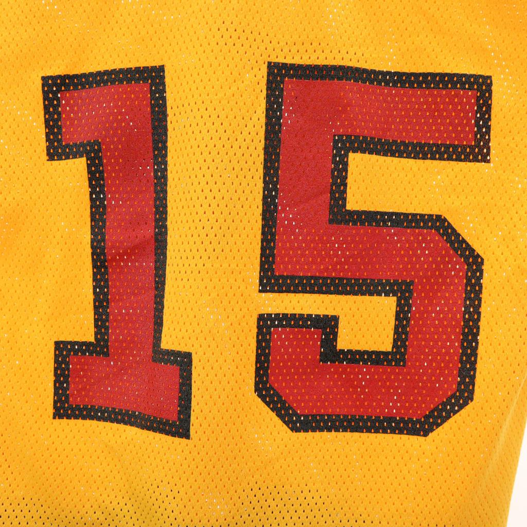 ALPHA 80s 90s Old Long sleeve Mesh Uniform shirt M yellow Ice hockey Men's Used