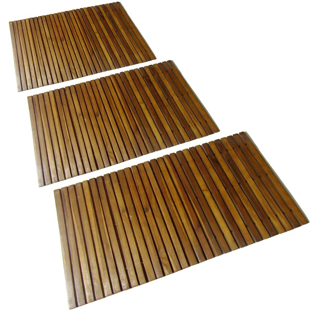 3 X Akazienholz Badematte 80 X 50 Cm