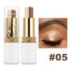 Double Color Eyeshadow Stick Glitter Highlight Shadow Stick Eye Makeup Waterproof Lasting Shimmer Metallic Eyeshadow Makeup
