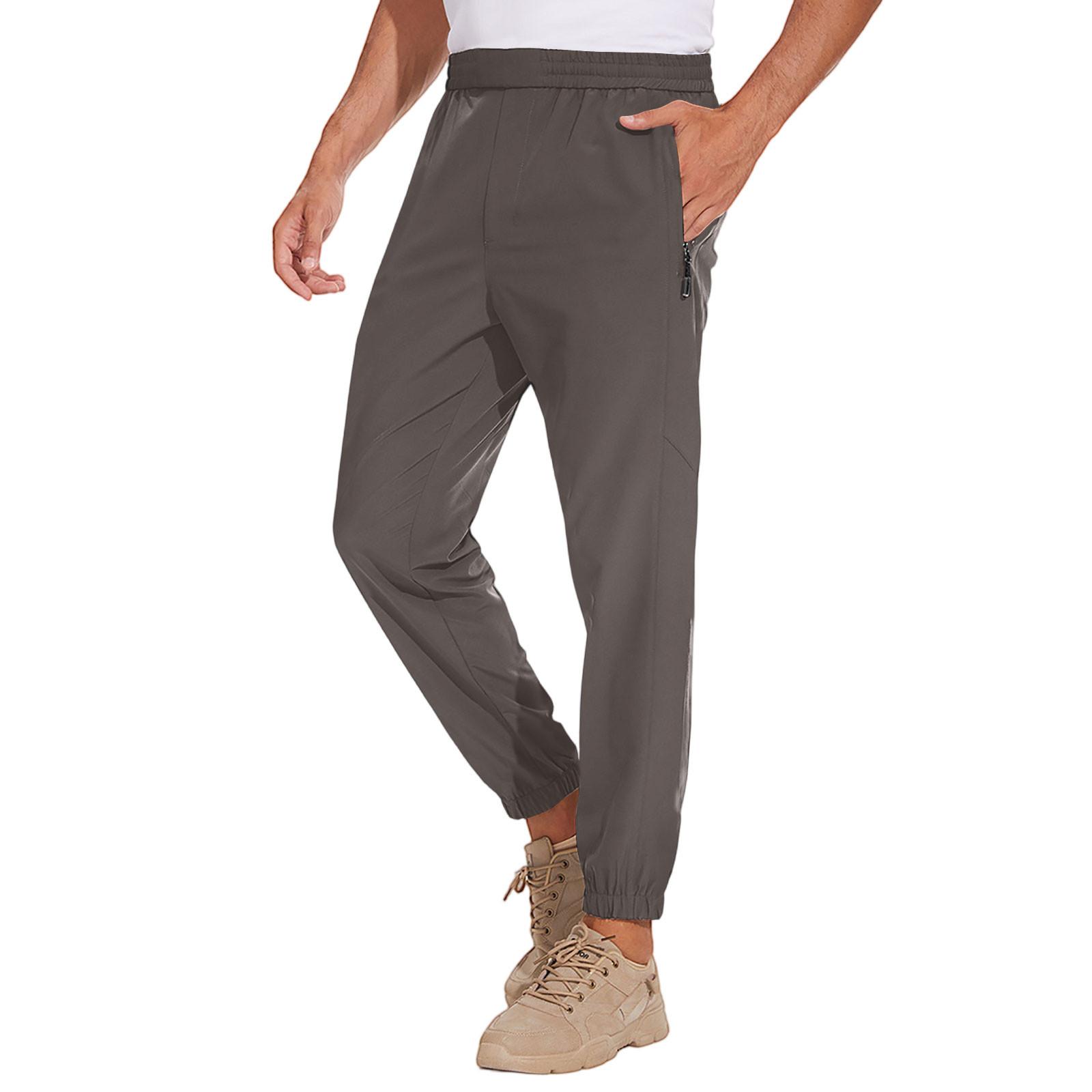 

Men s Sports Casual Jogging Trousers Lightweight Hiking Work Pants Outdoor Pant M