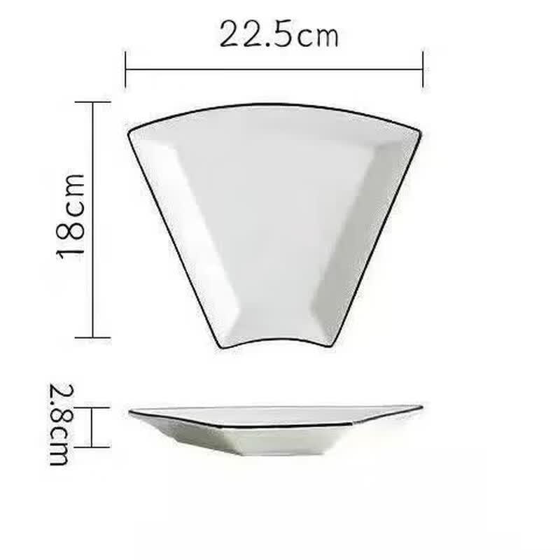 

Modern Ceramic Sector Platter Set
