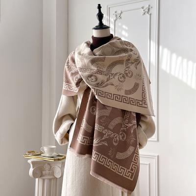 Mode Nieuwe Herfst en Winter Warme Sjaal Imitatie Kasjmier Sjaal Dames Elegante Sjaal Sjaal Winterwarmte, Elegante Outfit Accessoire voor Dames