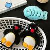Korean Lovely Cartoon Plush Penguin Fish Pendant Fashion Car Keychain Pendant Backpack Decoration
