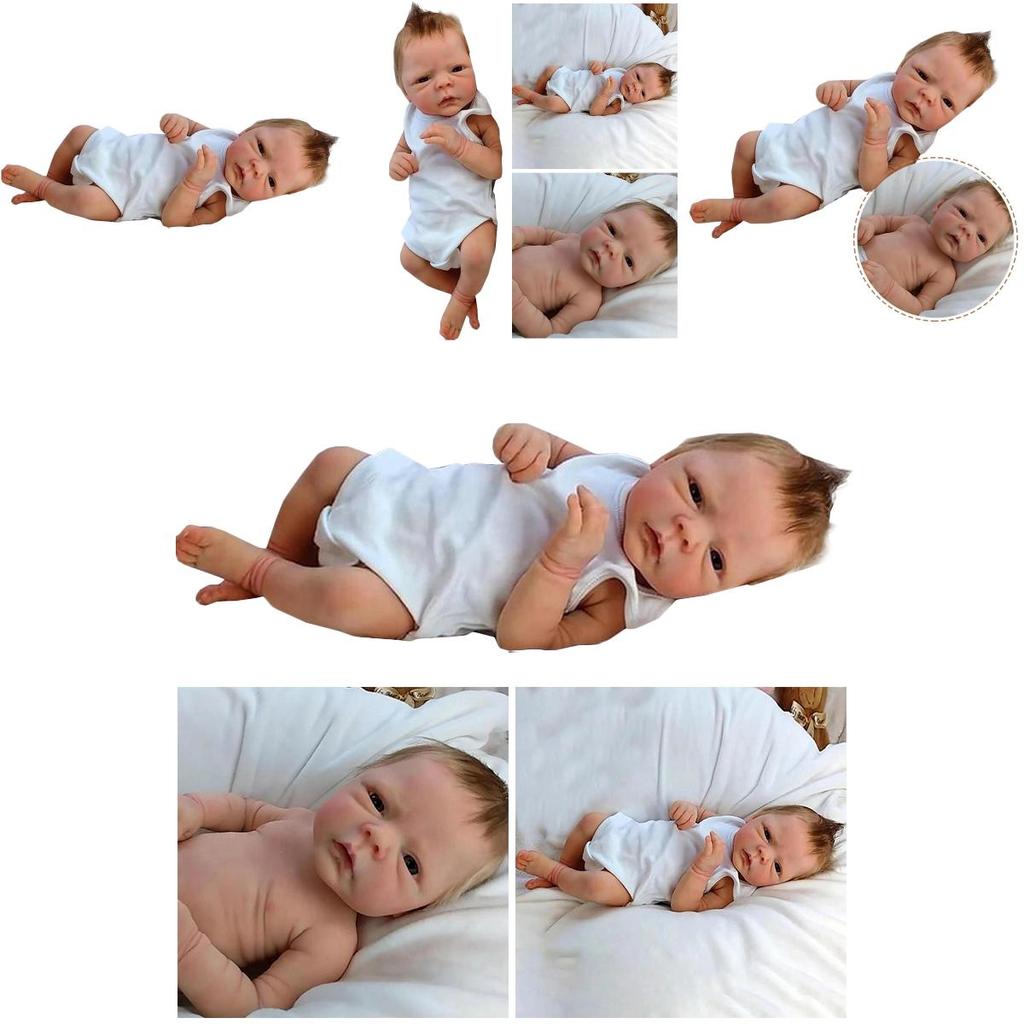 Lifelike 18-inch Reborn Baby Doll Handmade Silicone Body Safe And Non-toxic Perfect Gift For Kids