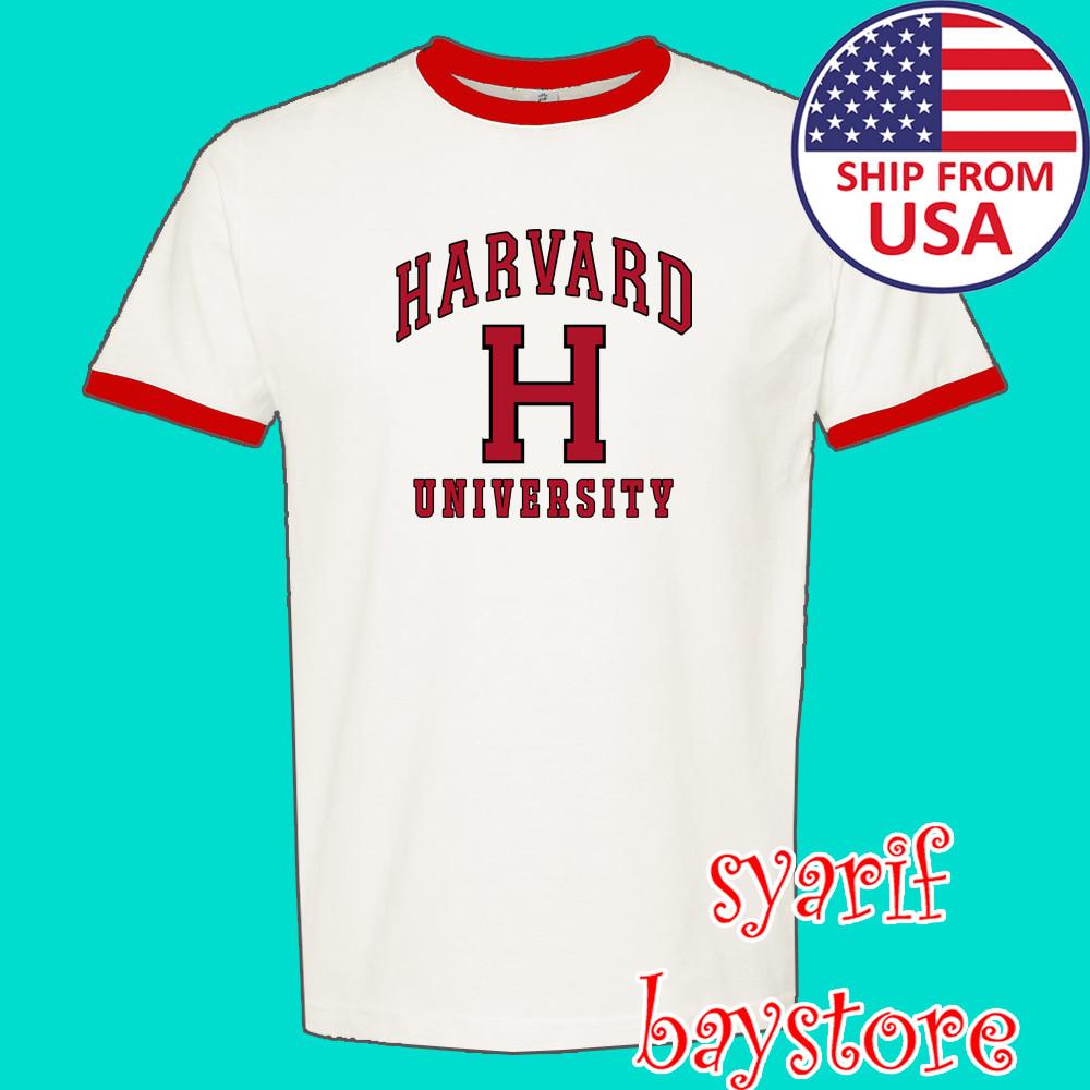 Harvard University Men#039;s Ringer Red Size S to 3XL Unisex T-Shirt XXXL