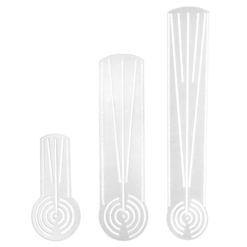 1Pcs Drawing Circle Arc Straight Line Gadget Multifunctional Mandala Painting Ruler Safety Material Portable Compact