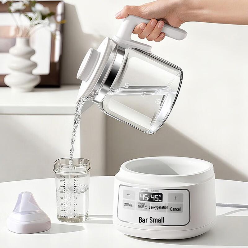 Bear Smart Thermostatic Glass Kettle for Baby Formula CN plug (adapter included)