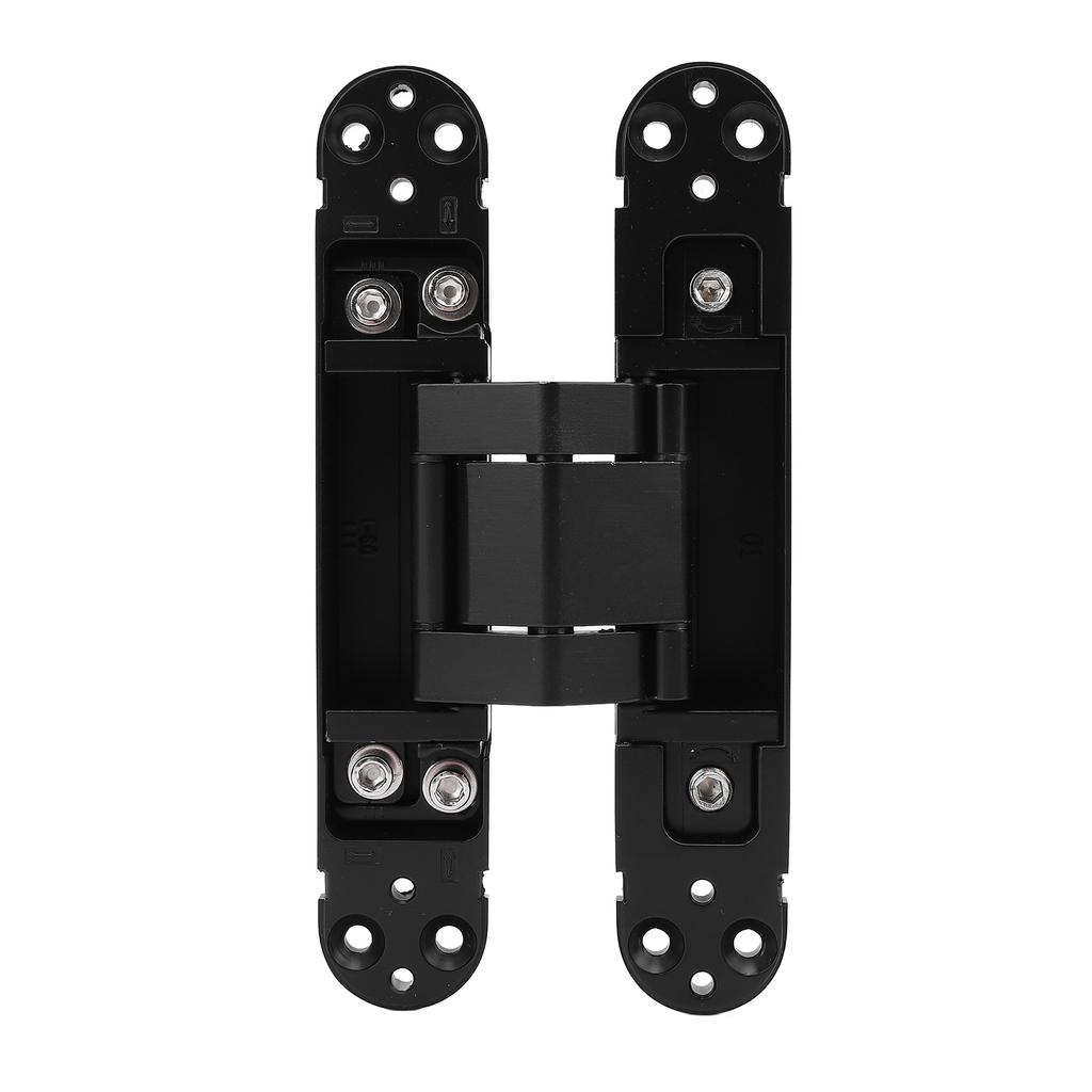 Door Hinge Quiet Zinc Alloy Matte Finished 3D Adjustable Invisible Door Hinge for 1 3/8 Inch Door