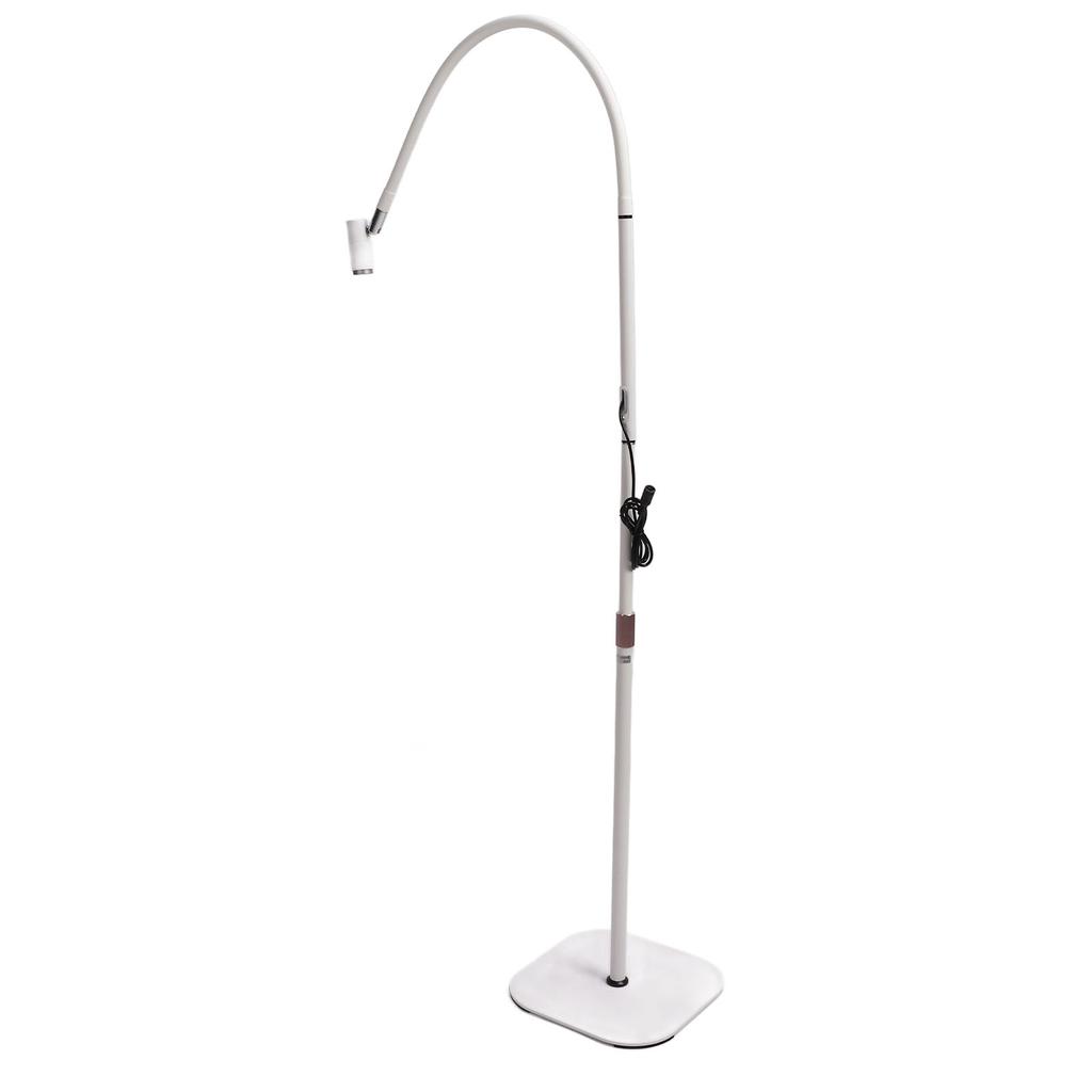 Eyelash Extension Glue Lamp 5 Brightness Adjust Height Flexible Gooseneck Lash Curing LED Light with Foot Pedal Control for Beauty Salon