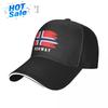 Unisex Sandwich Flaga Norwegii Nordycka Czapka Baseballowa Mężczyźni Kobiety Czapki Hip Hop Snapback Kapelusz Golfowy Wędkowanie