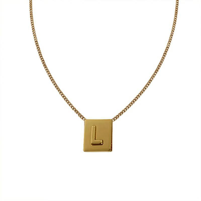 CELI Arc de Triomphe Initial Pendant Necklace - Luxury Niche Design
