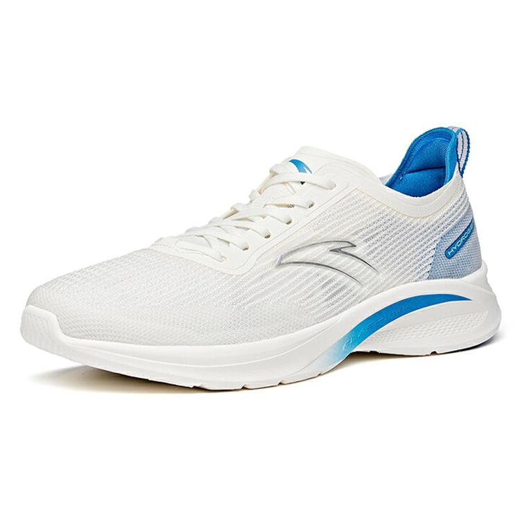 New Anta Hydrogen Run III Cushioning Anti Slip Wear Resistant Breathability Low Top Running Shoes Men's Ivory White 112125540-1