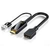 AA58 HDMI-Compatible Male to Displayport Female Converter Cable 4K@60Hz HDMI-Compatible to DP Converter Adapter Cable