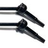 2Pcs Remote Control Vehicle RC Car Front And Rear Drive Shaft Cvd For Weili 144010 144001-02 124017-16-18 124019 (Black)