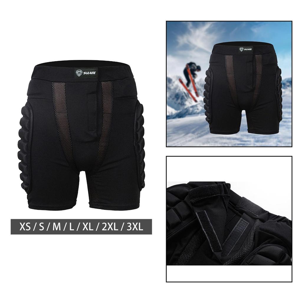 Padded Shorts Protection Hip Pants Impact Resistance for Skating Adults Kids