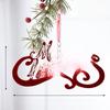 Christmas Bell Tree Decor Red Velvet Material Festive Home Window Embellishments