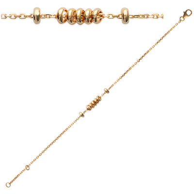 [J0099] - Vergoldetes Armband 'Choreografie' golden - 25x5 mm