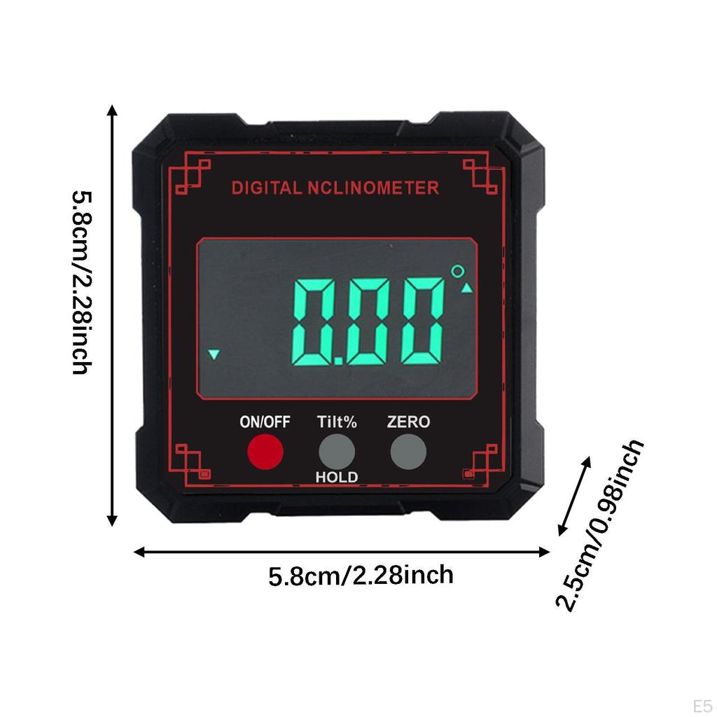 Digital Angle Gauge Meter Inclinometer Electronic Level Data Retention Function