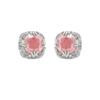 Retro Pink Zircon Gold-Plated Stud Earrings: 2024 Hot Style Rose Window Design for Women