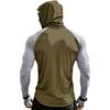 Men's Casual Drop-Shoulder Hooded Long-Sleeve  Shirt