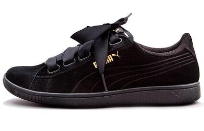 Vikky Ribbon Satin Black Women's 366416-01