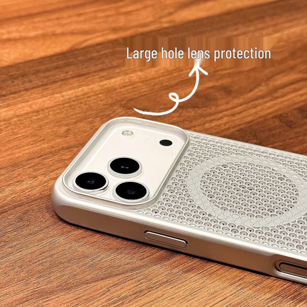 Magnetic Honeycomb Heat Dissipation Case for iPhone 14/15/16/17 Pro Max